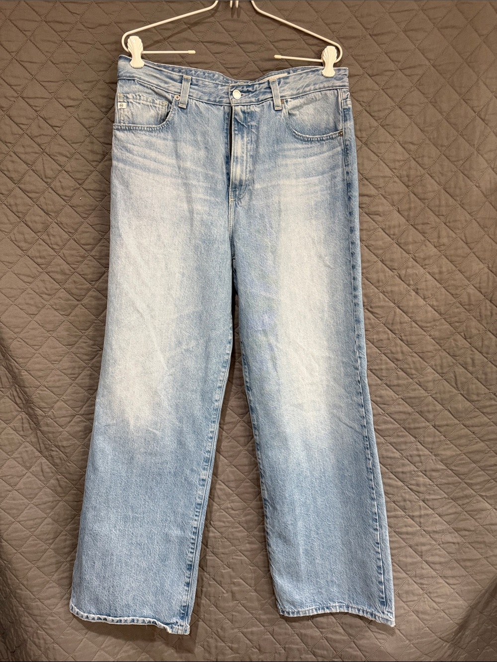AG Adriano Goldschmied ‘Kora’ Women's Straight-Leg Jeans - Light Blue 32